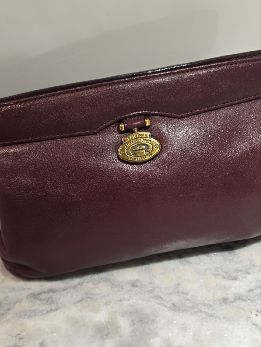 Vintage Etienne Aigner Plum Leather Bag - Picture 15 of 15